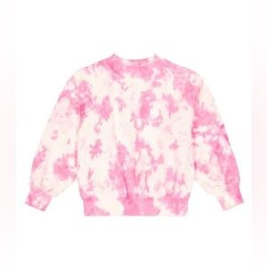 MOLO Marge 100% Organic Cotton Sweatshirt In Pink Tie Dye Size 116 (6 Years US)